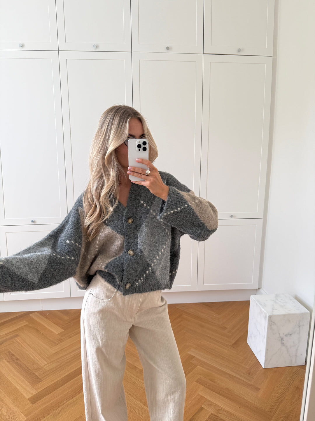 Noella - N-Laiana Knit Cardigan 14670002 - 507 - Grey Mix Cardigans 
