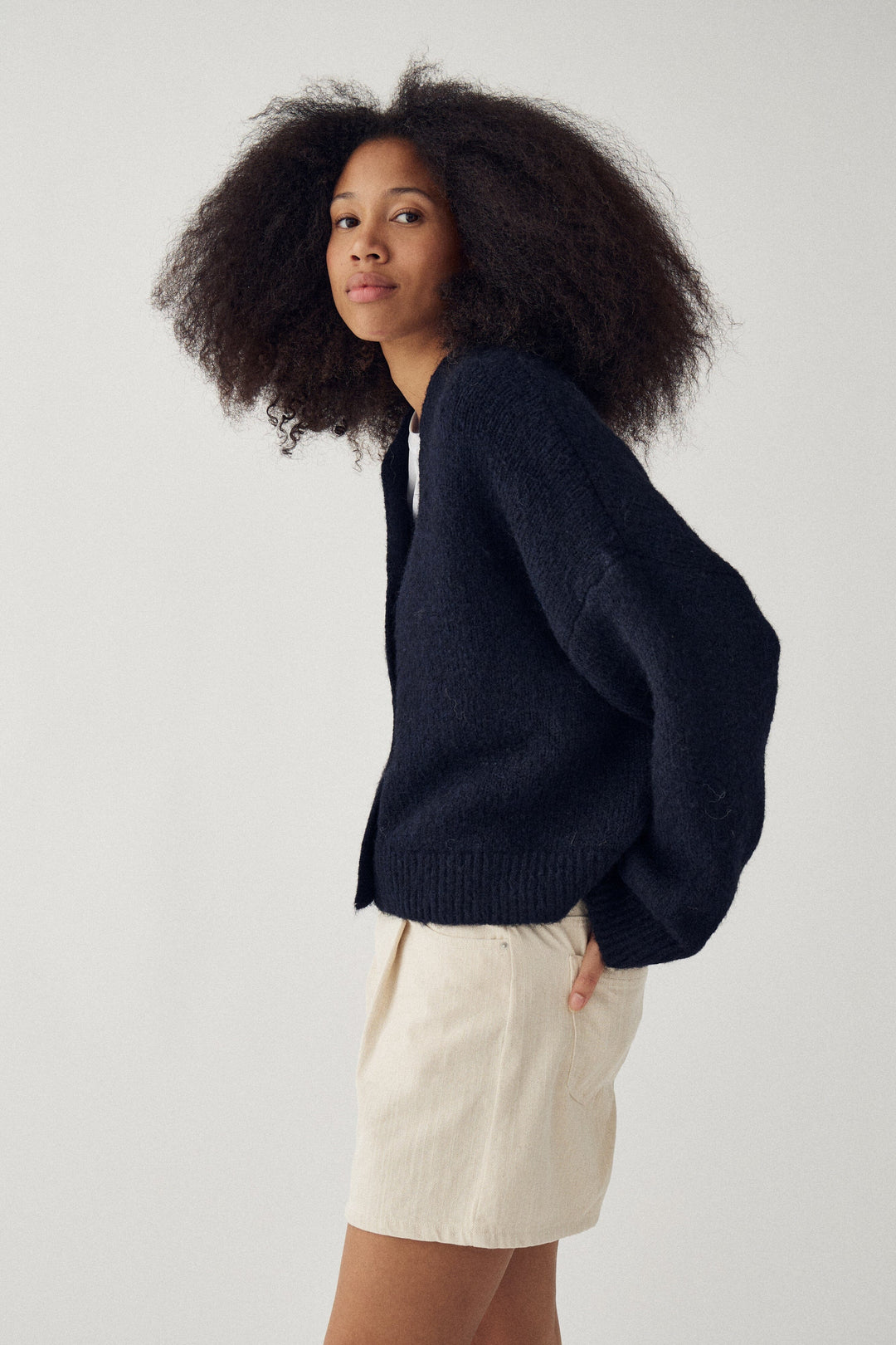 Noella - N-Laiana Knit Cardigan 16100001 - 007 - Navy Cardigans 