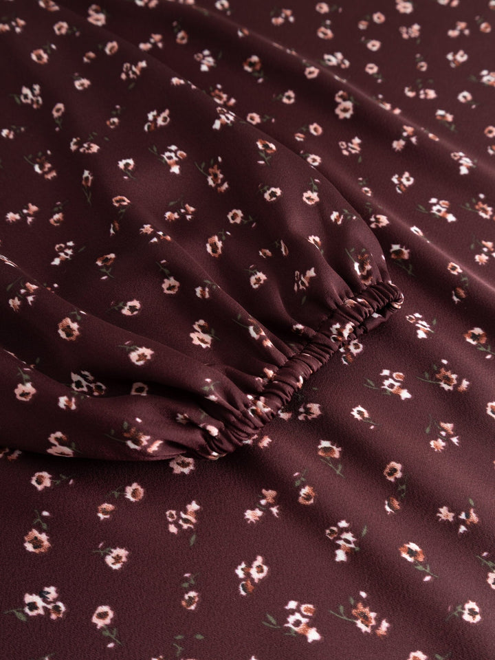 Noella - N-Lilith Dress 15900002 - 1472 - Dwyn Burgundy Print Kjoler 