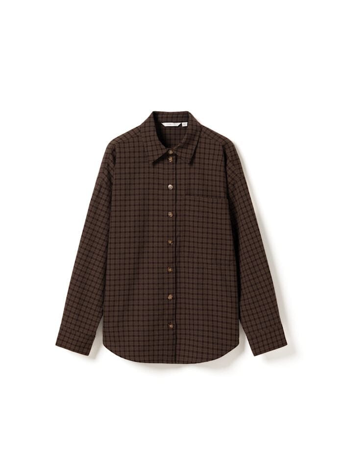Noella - N-Lisa Shirt 16360003 - 1499 - Devana Brown Check Skjorter 