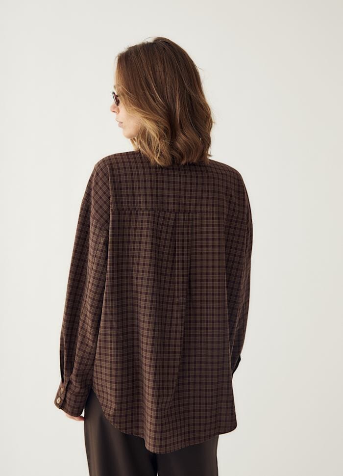 Noella - N-Lisa Shirt 16360003 - 1499 - Devana Brown Check Skjorter 