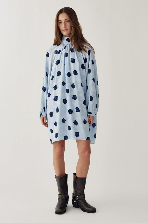 Noella - N-Lorenia Dress 16500001 - 1510 - Delice Blue Print Kjoler 