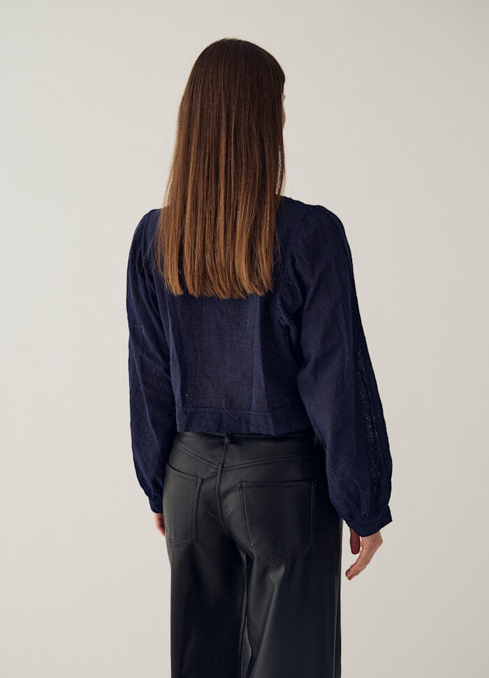 Noella - N-Ludmilla Blouse 17020001 - 1535 - Midnight Blue Bluser 