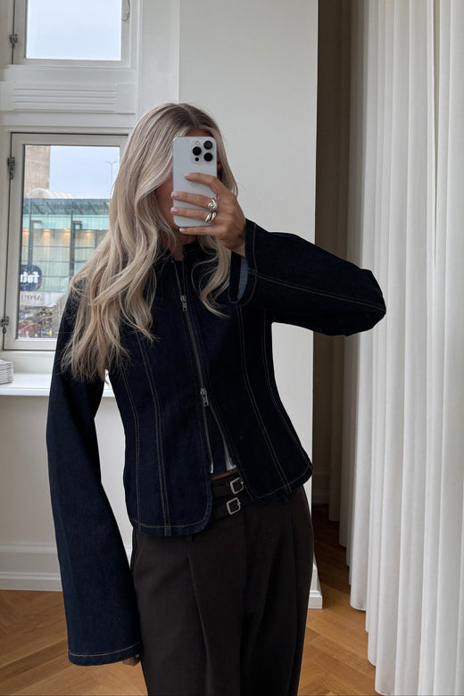 Noella - N-Mazie Jacket 15080001 - 1360 - Blue Unwashed Skjorter 