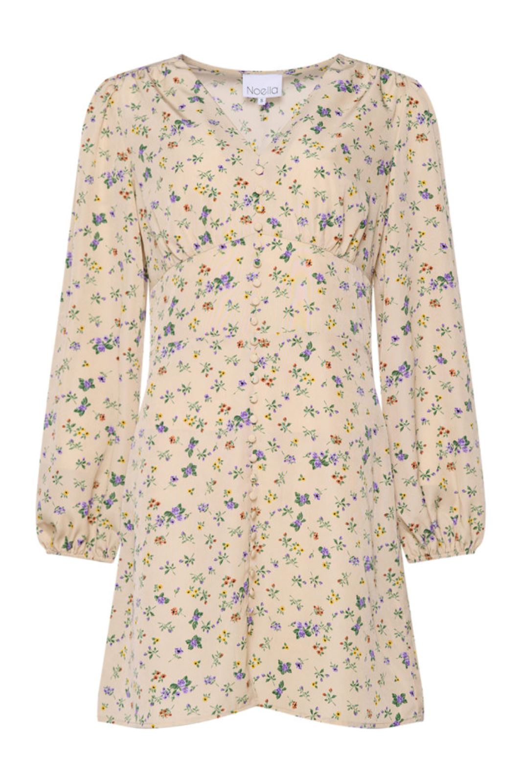 Noella - Paris Patty Short Dress - White Flower
