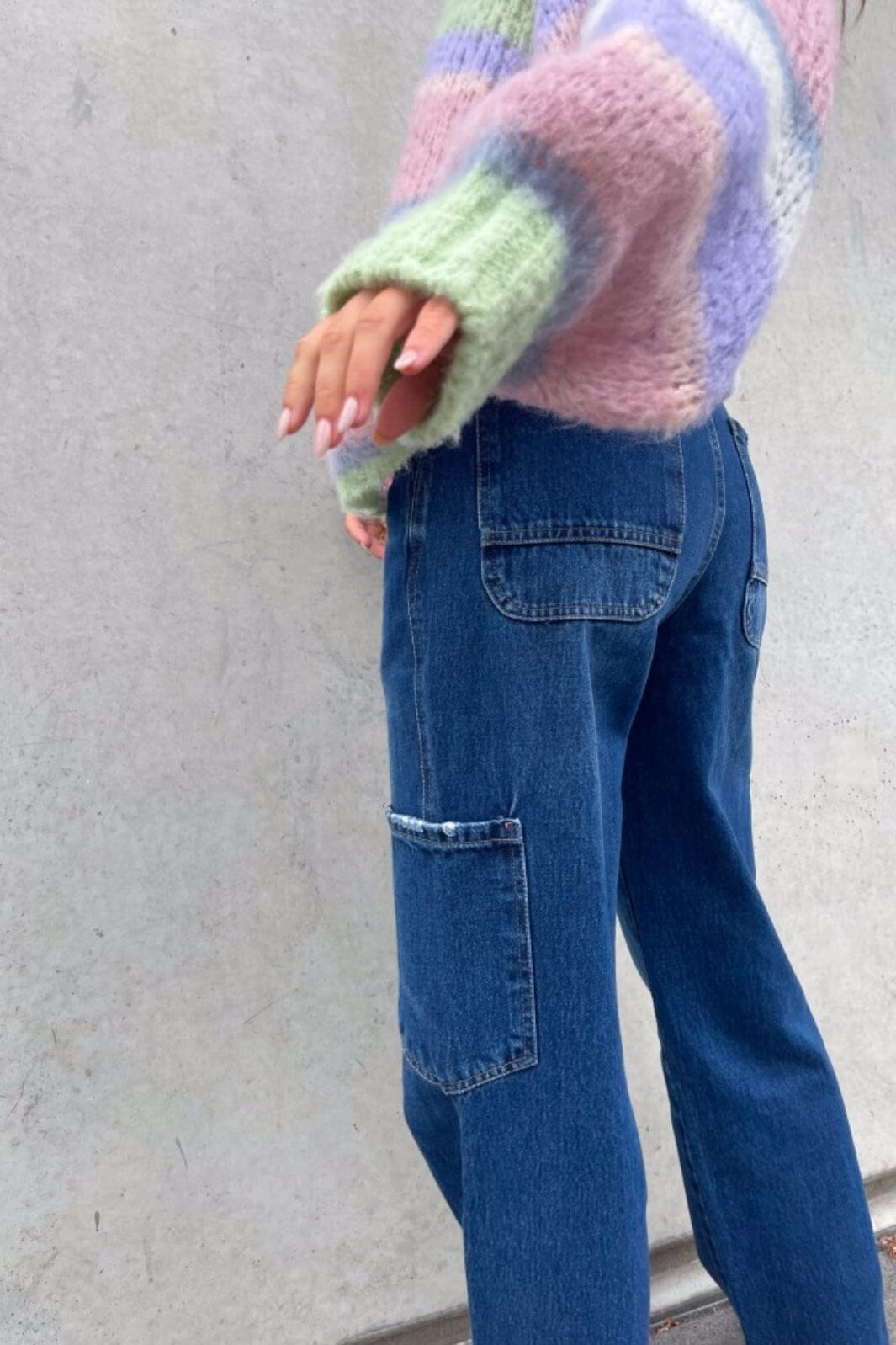 Noella - Rory Cargo Jeans - 188 Dark Blue Washed