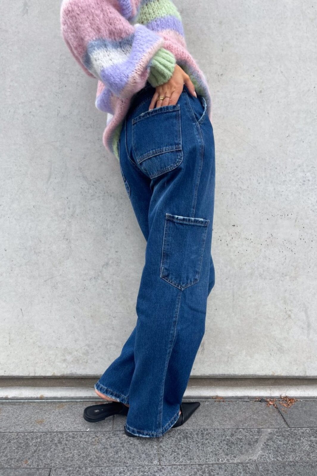 Noella - Rory Cargo Jeans - 188 Dark Blue Washed