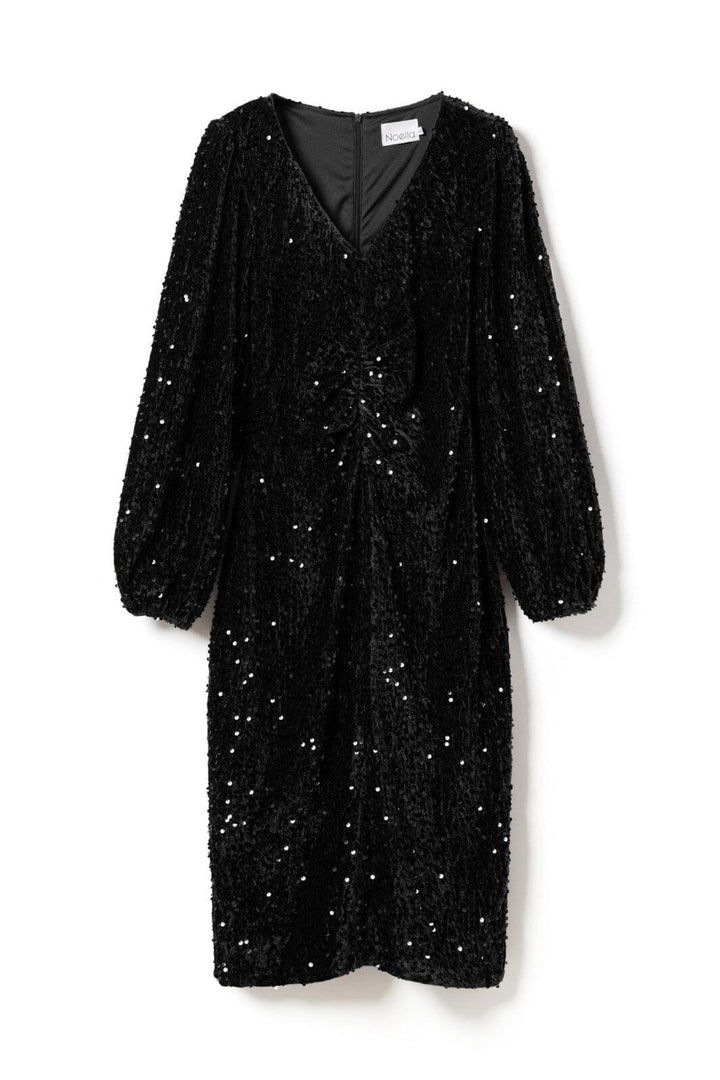 Noella - Teagan Lg Dress 11640044 - 004 Black Kjoler 