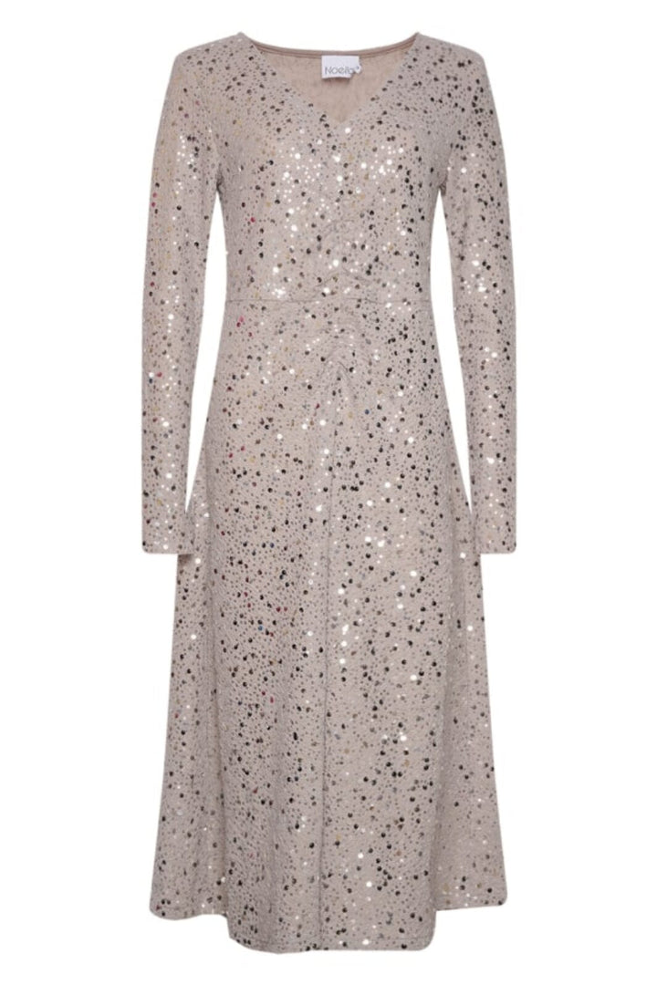 Noella - Verona Midi Dress - 1148 Grey W/ Silver