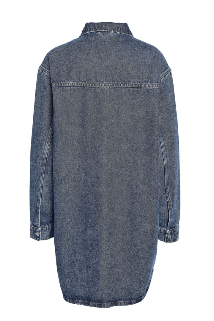 Noisy May - Nmalva L/S Denim Dress Az351Mb Fwd - 4581207 Medium Blue Denim