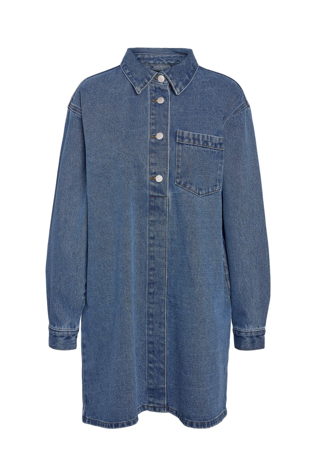 Noisy May - Nmdelilah L/S Regular Dress Vi564Mb - 4801391 Medium Blue Denim