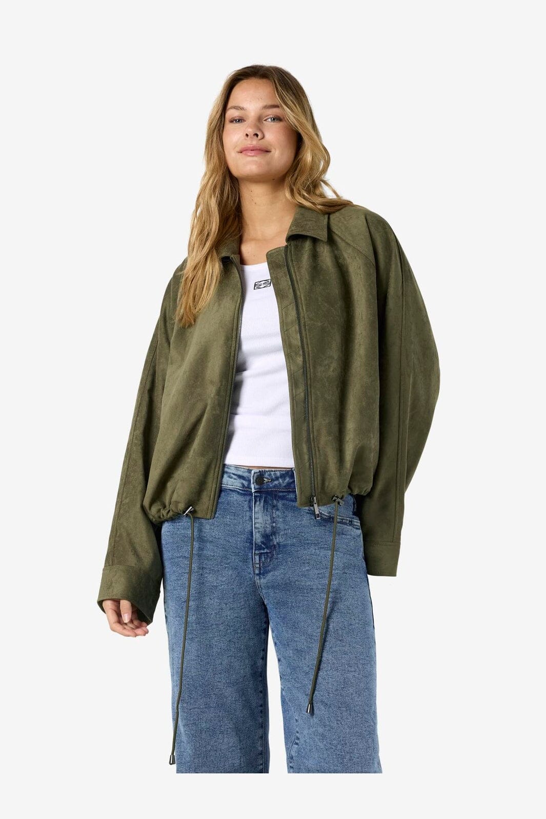 Noisy May - Nmemmy Fake Suede Bubblehem Jacket - 5025743 Kalamata