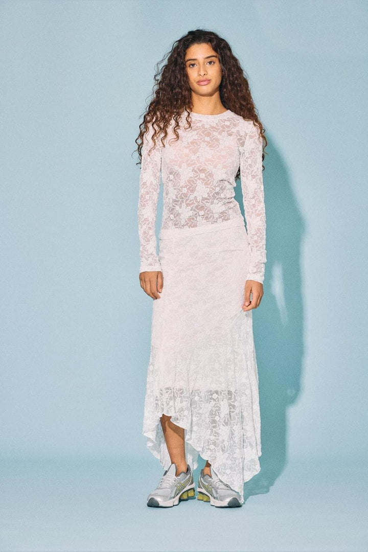 Noisy May - Nmfranny Lace Skirt - 5033770 Bright White