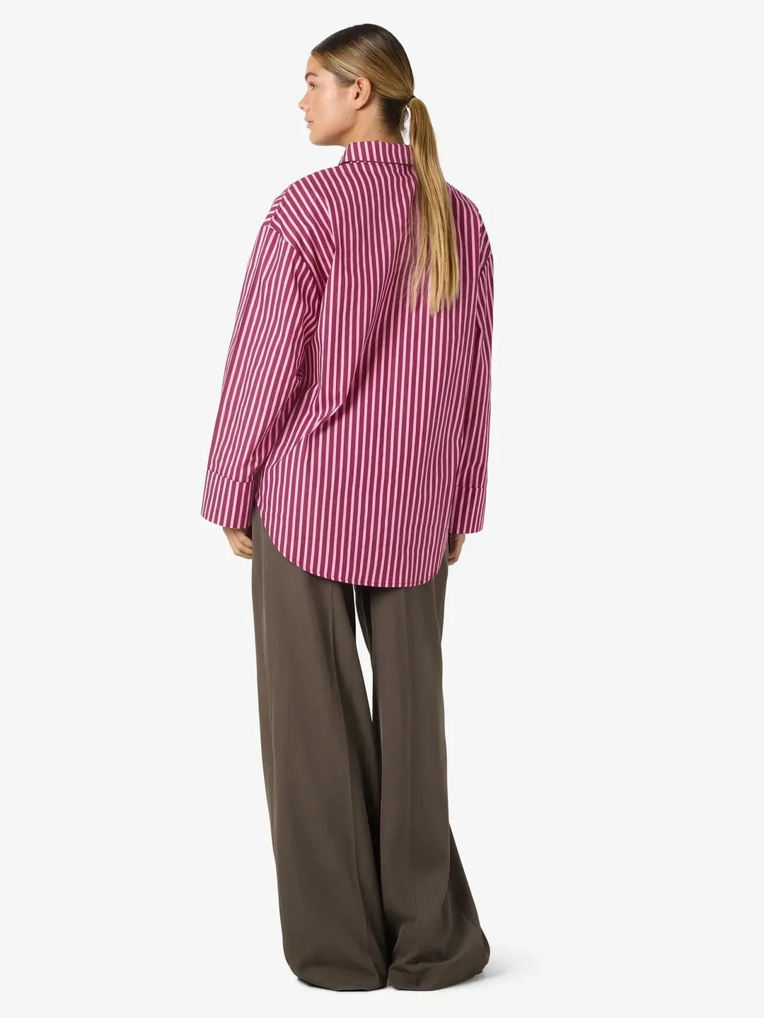 Noisy May - Nmfrida L/S Button Shirt Box - 5089193 Delicioso Begonia Pink Skjorter 