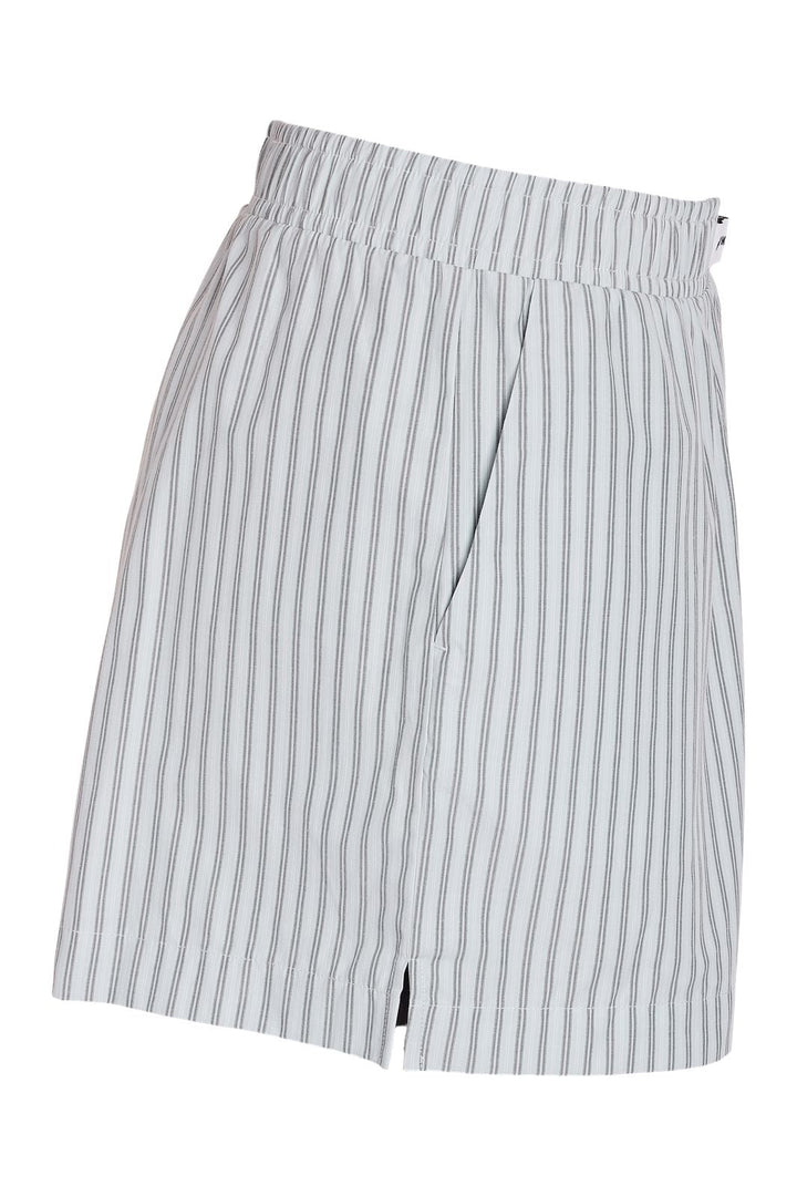 Noisy May - Nmfrida Stripe Shorts - 5191129 Blue Bell Grey