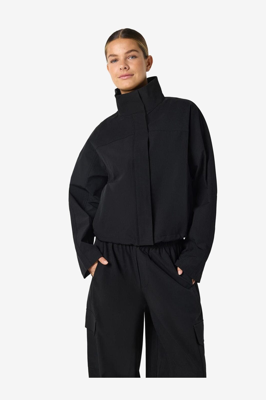 Noisy May - Nmkirby L/S Highneck Zip Jacket - 5091367 Black