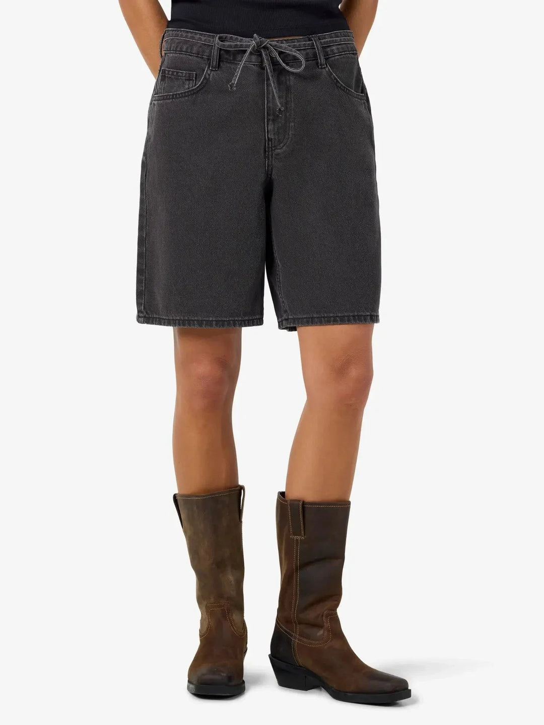 Noisy May - Nmmaisy Loose Shorts Az457Bl - 5070668 Black Denim Shorts 