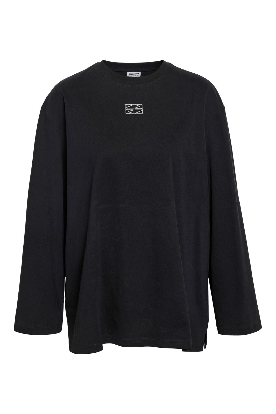 Noisy May - Nmnaja L/S Embr Top - 4862568 Black Silver Nm Embr