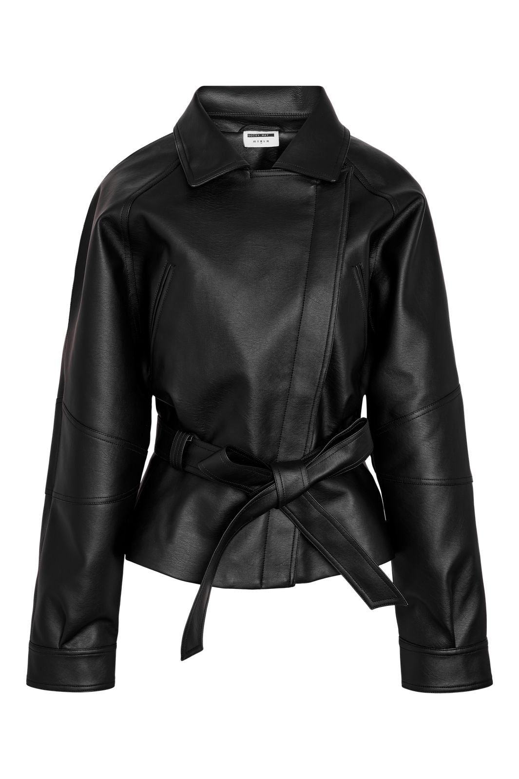 Noisy May - Nmpaula Waisted Pu Jacket /Tnt9 - 5123972 Black