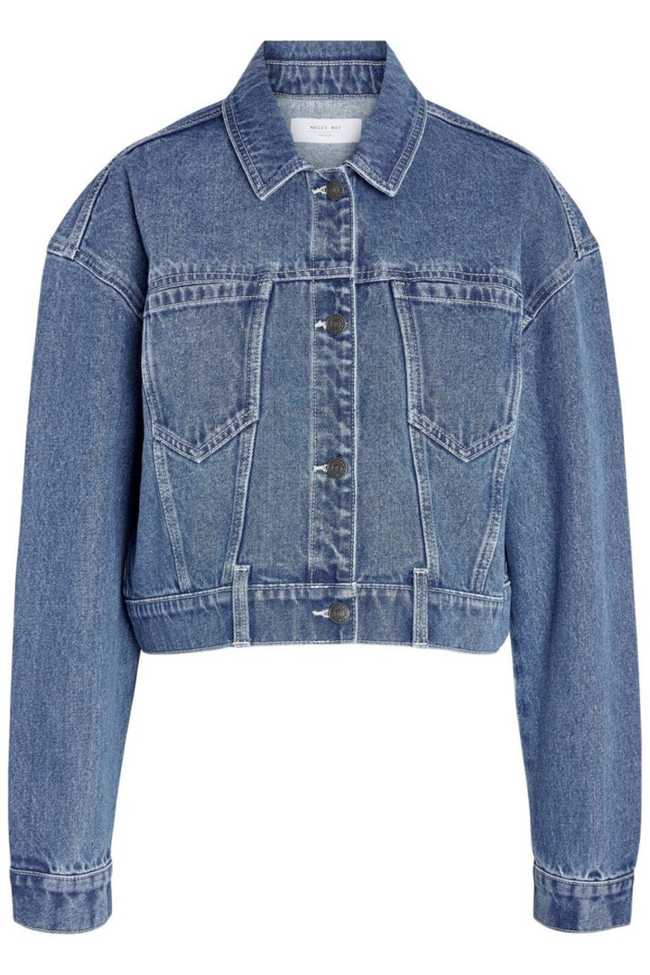 Noisy May - Nmronja L/S Crop Jacket Vi433Mb - 4411985 Medium Blue Denim