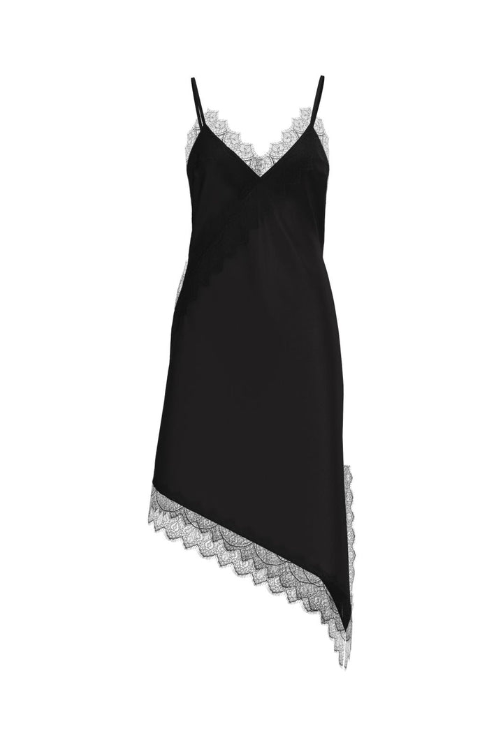 Noisy May - Nmsofie S/L Satin Lace Dress - 5079334 Black