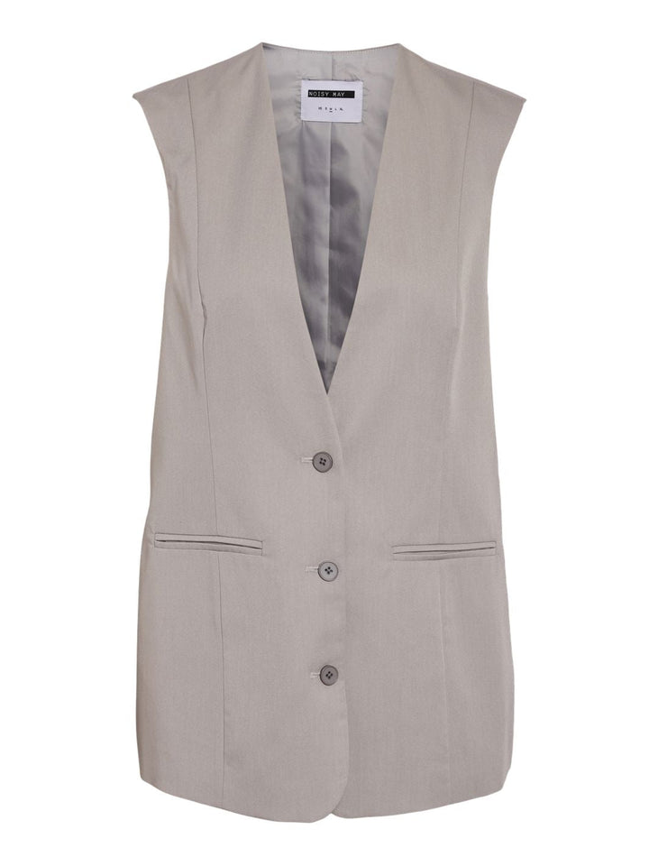 Noisy May - Nmvienna Blazer Vest - 4736779 Ghost Gray