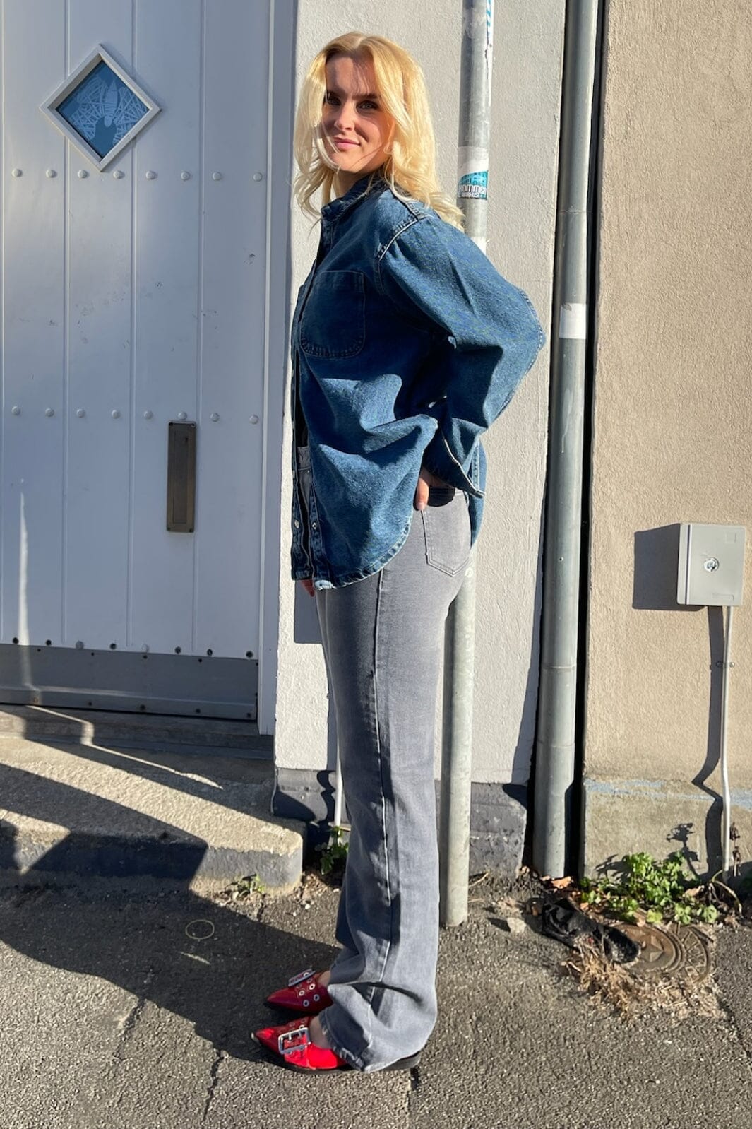 Noisy May - Nmyolanda Nw Wide Jeans Az371Dg Fwd - 4532618 Dark Grey Denim Jeans 