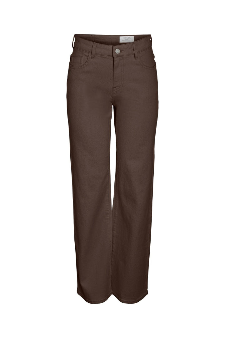 Noisy May - Nmyolanda Straight Jeans Colored - 4971047 Chocolate Brown