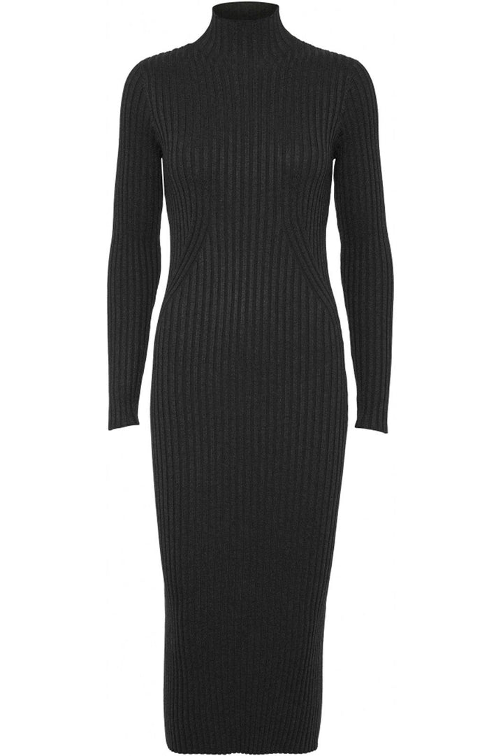 NORR - Karlina Knit Dress - Dark Grey Melange