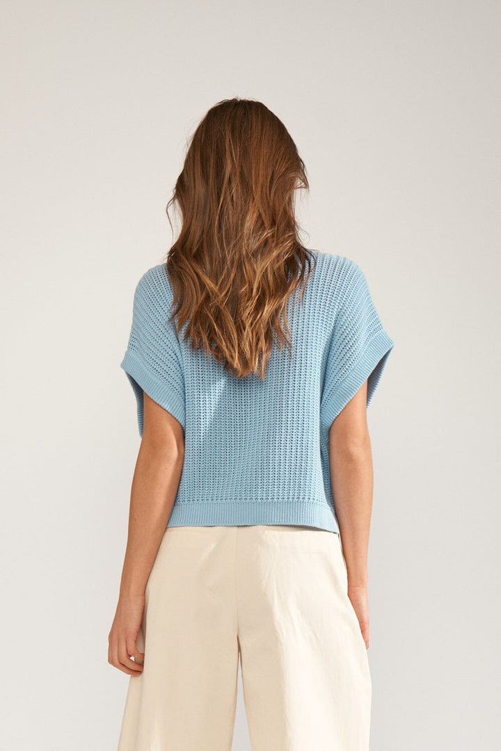 Nümph - Nusanni Pullover 706745 - Placid Blue Strikbluser 