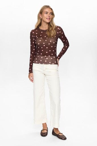 NüMph - Nusine Mesh Blouse 707155 - Sahara Sun Bluser 