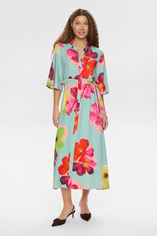 Nümph - Nutassy Long Dress 707193 - Harbor Gray Kjoler 