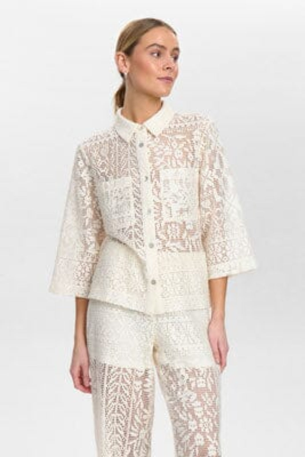 Nümph - Nuwicki Shirt 705531 - Cloud Dancer 