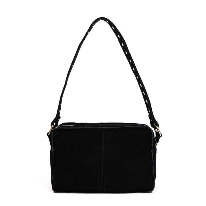 Núnoo - Ellie Italian Suede W. Gold - Black