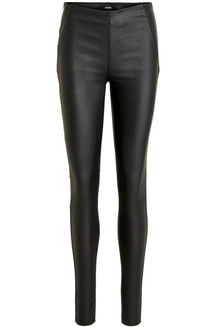 Object - ObjBelle Mw Coated Leggings - Black