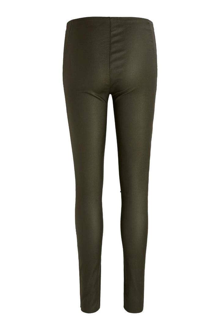 Object - Objbelle Mw Coated Leggings - Forest Night