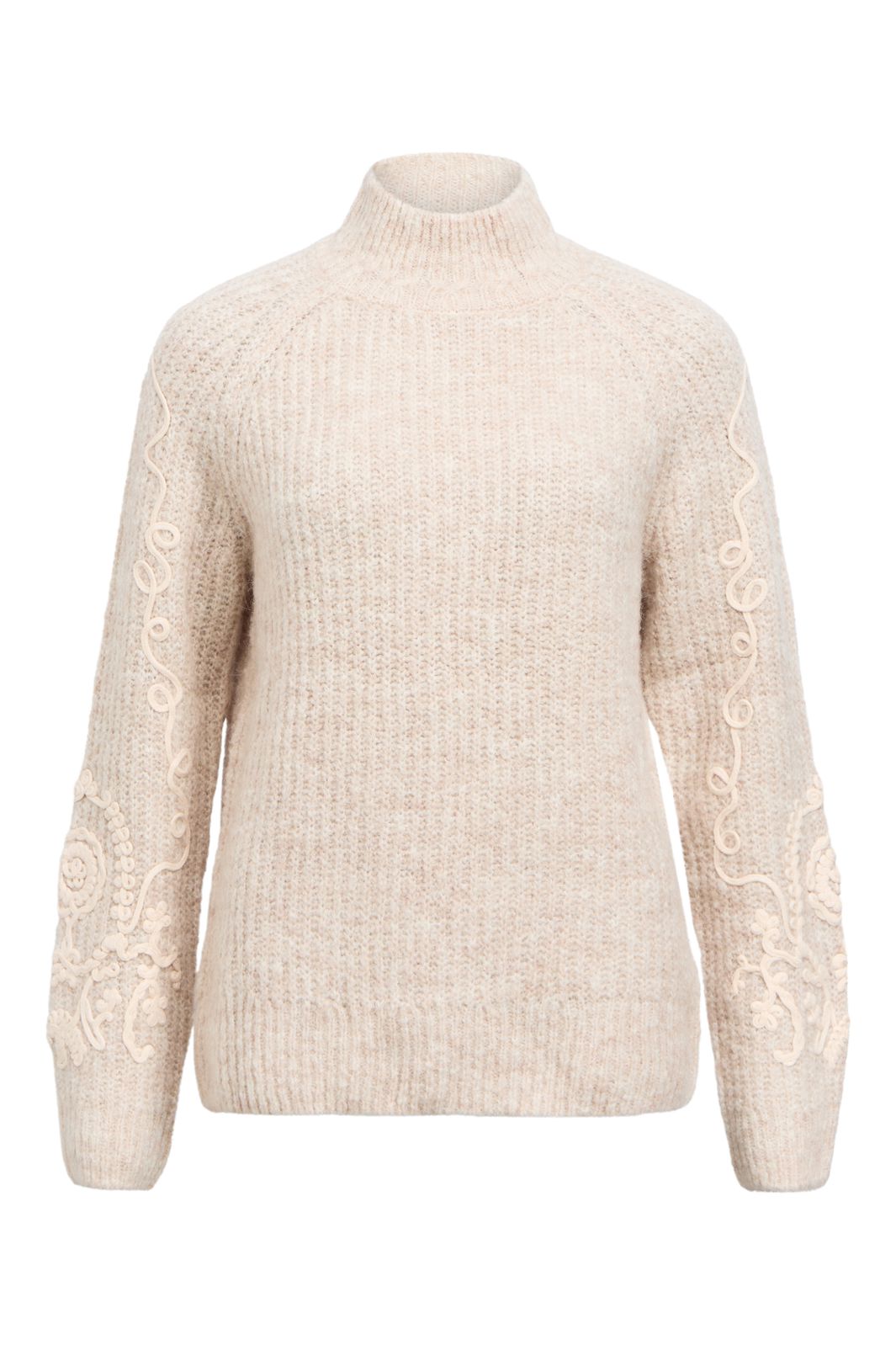 Object - Objlucia L/S Re Pullover Aw Fair 25 - 5005148 White Sand Melange