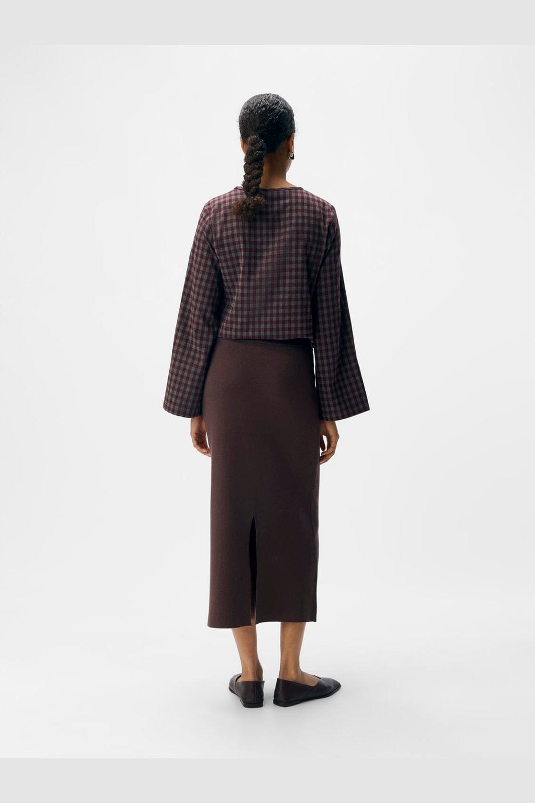 Object - Objreynard Knit Skirt - 4885501 Seal Brown