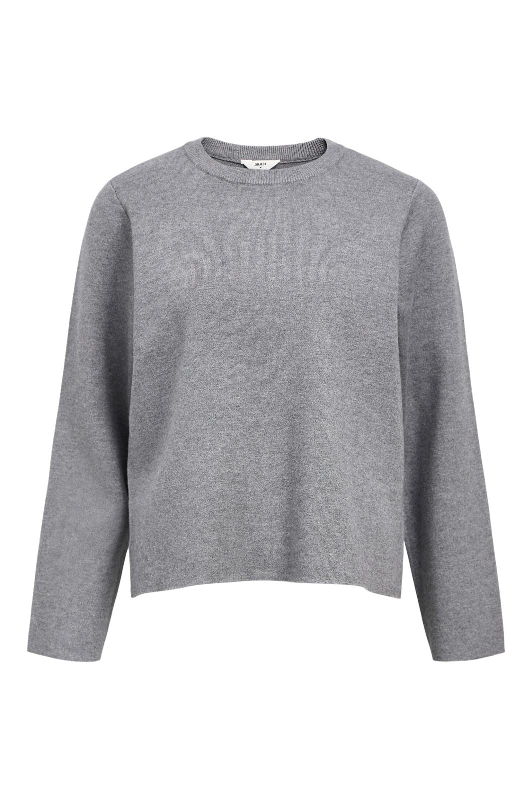 Object - Objreynard O-Neck Pullover - 4789477 Medium Grey Melange