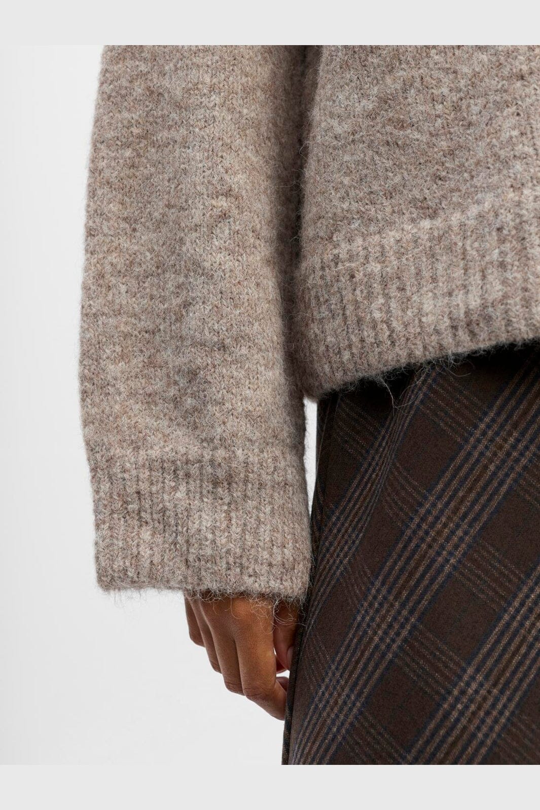 Object - Objsaggia Ls Lo Pullover - 4856934 Humus Melange