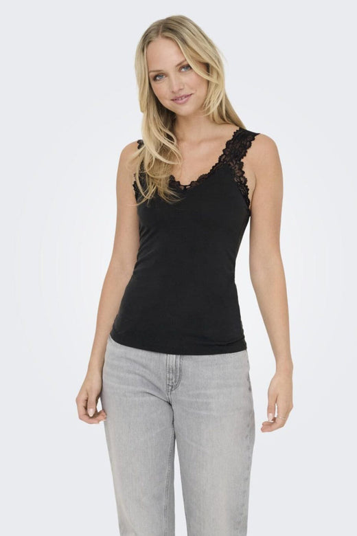 Only - Onl30 Free Life S/L Singlet Top - 4941139 Black