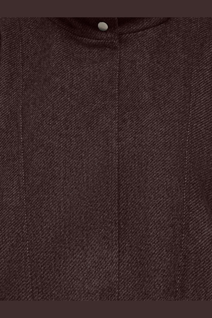 Only - Onlasta High Collar Bomber Jacket - 5136400 Chocolate Torte Melange