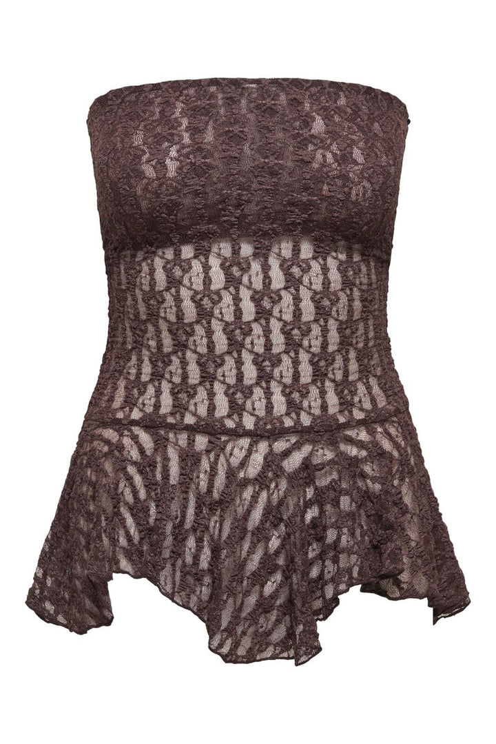 Only - Onlaya Tube Lace Top - 5030117 Chocolate Martini