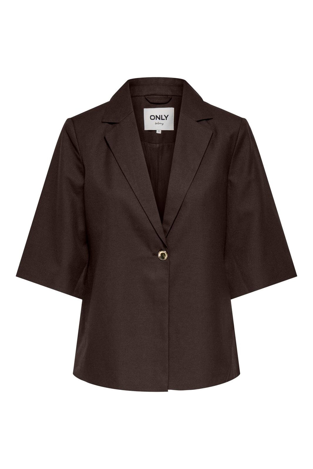 Only - Onlbaia 2/4 Linen Bl Blazer Tlr - 5083270 Coffee Bean