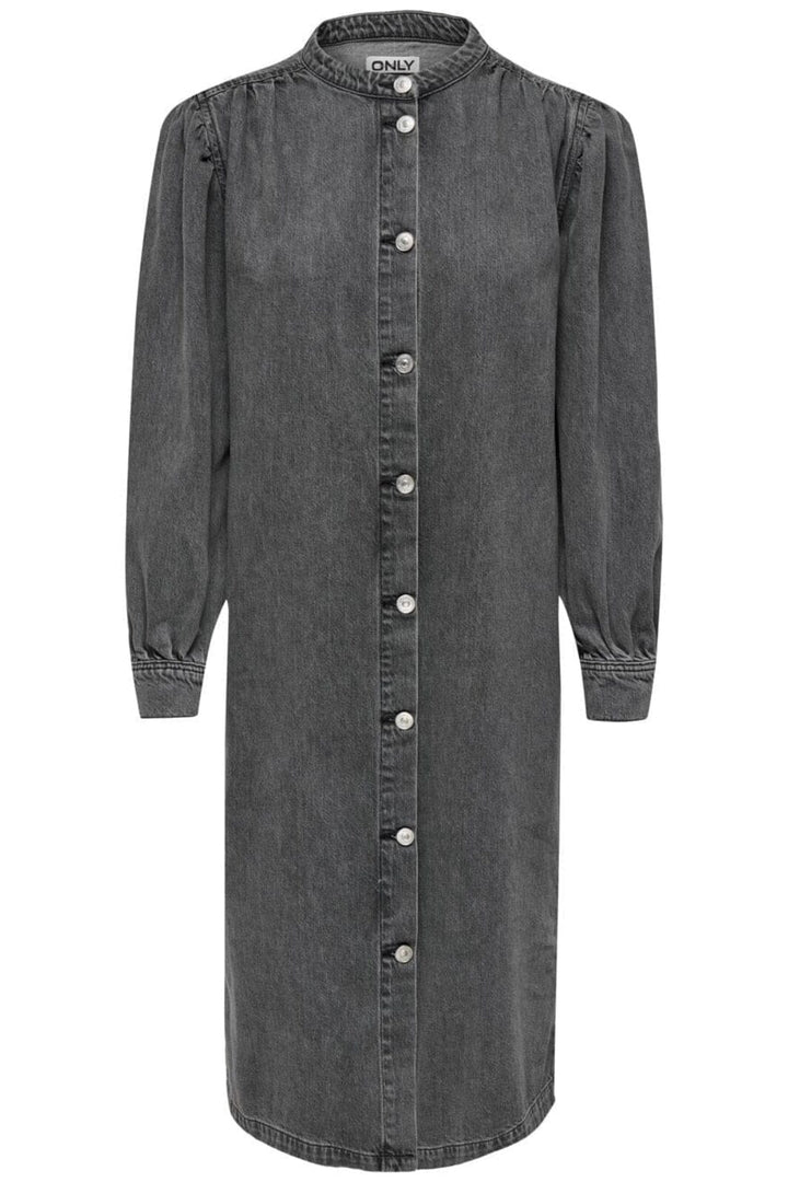 Only - Onlbeate L/S Midi Dress - 4692192 Medium Grey Denim