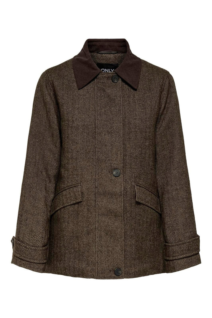 Only - Onlbeau Cord Jacket Cc - 5009293 Hot Fudge