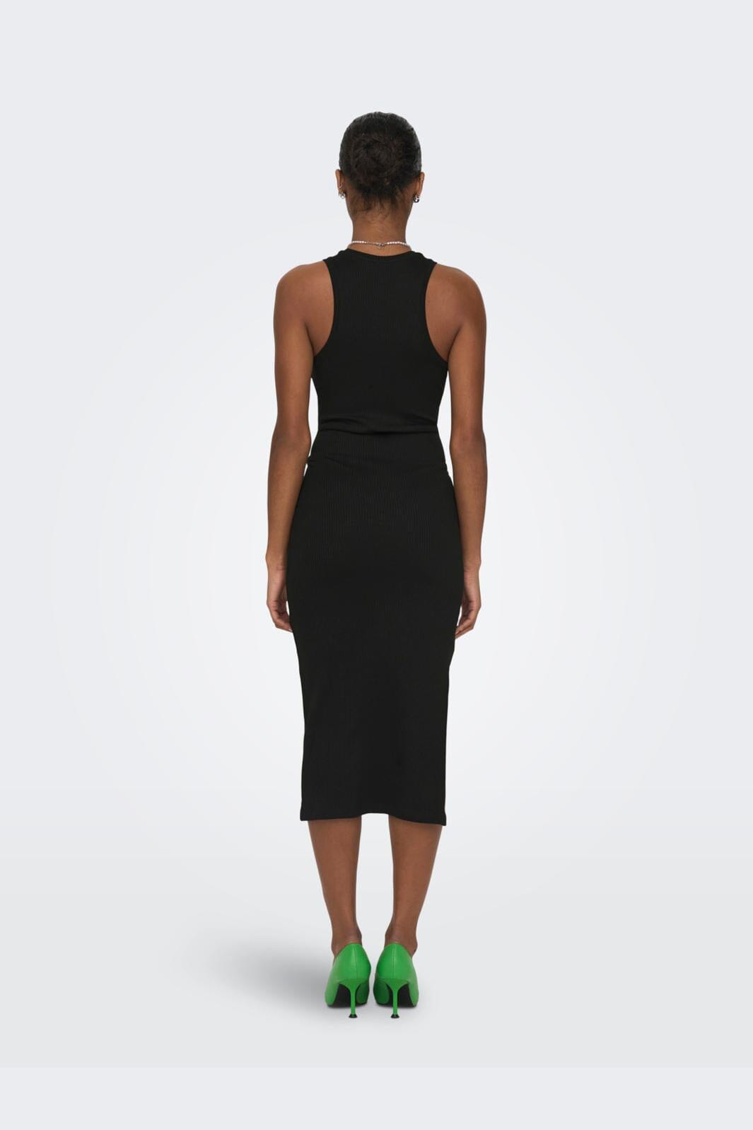Only - Onlbelfast SL Midi Dress Jrs - 4007039 Black