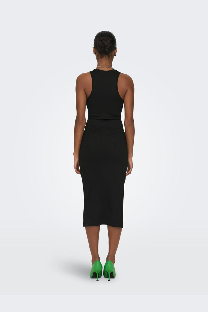 Only - Onlbelfast SL Midi Dress Jrs - 4007039 Black