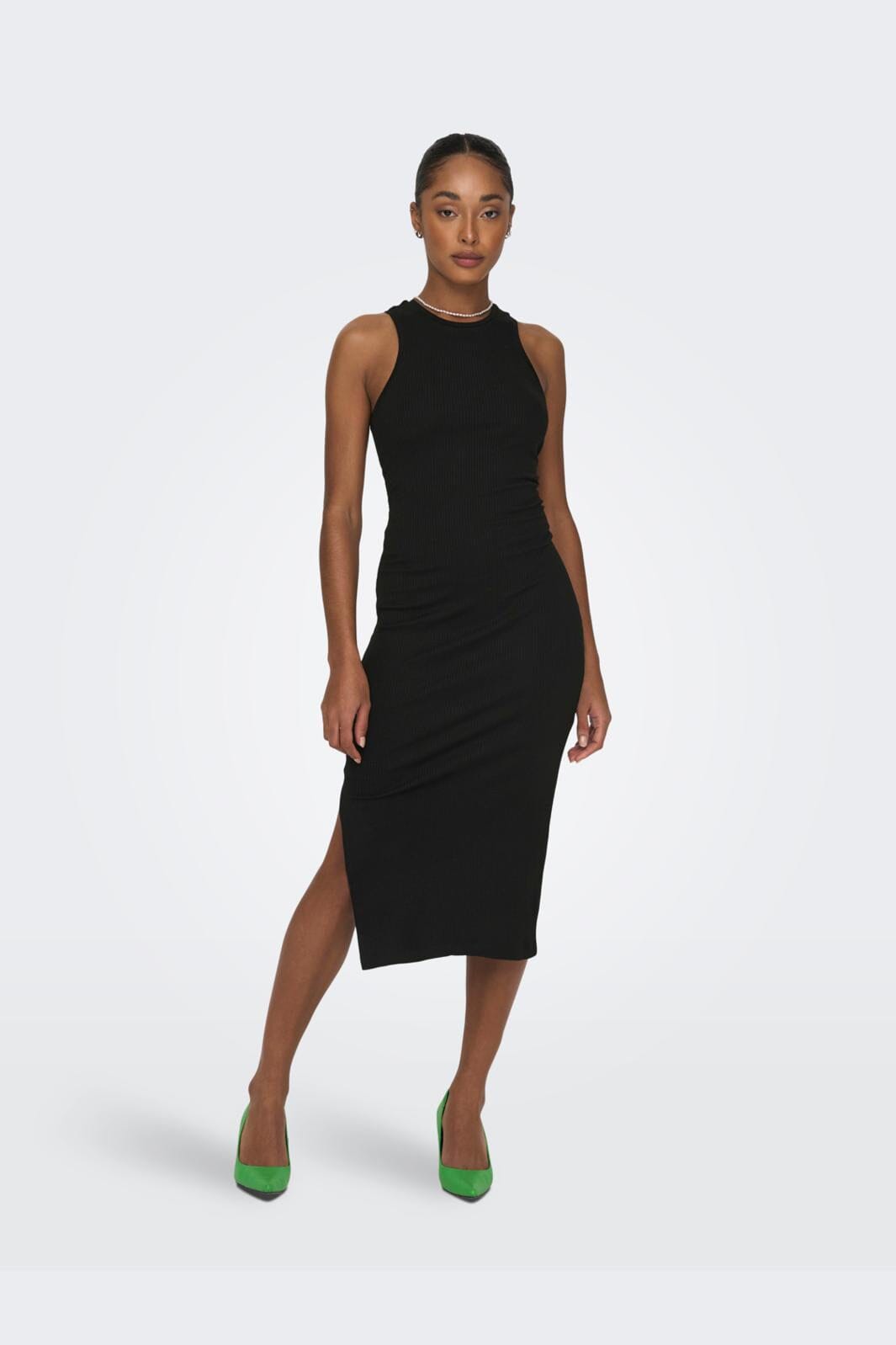 Only - Onlbelfast SL Midi Dress Jrs - 4007039 Black
