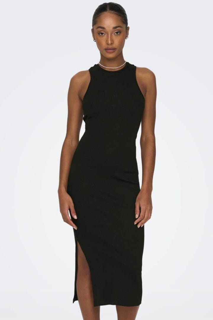 Only - Onlbelfast SL Midi Dress Jrs - 4007039 Black